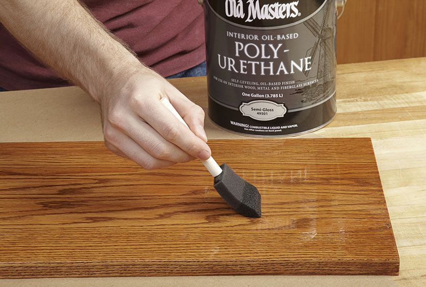 how long should wood stain dry before polyurethane