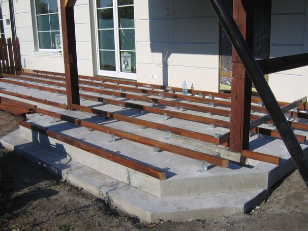 attach wood to concrete without drilling