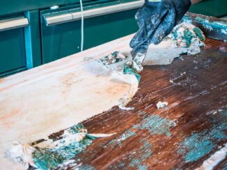 how to remove paint from wood cabinets