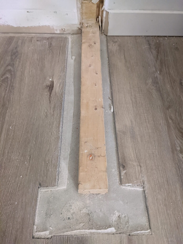 attach wood to concrete without drilling