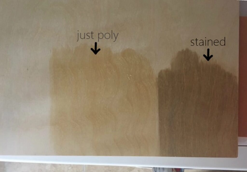 can you stain plywood