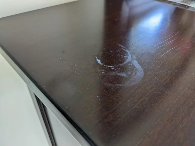 how to remove candle wax from wood