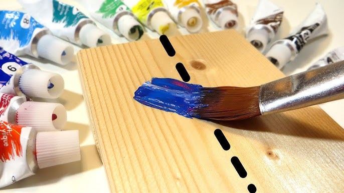 can you use acrylic paint on wood