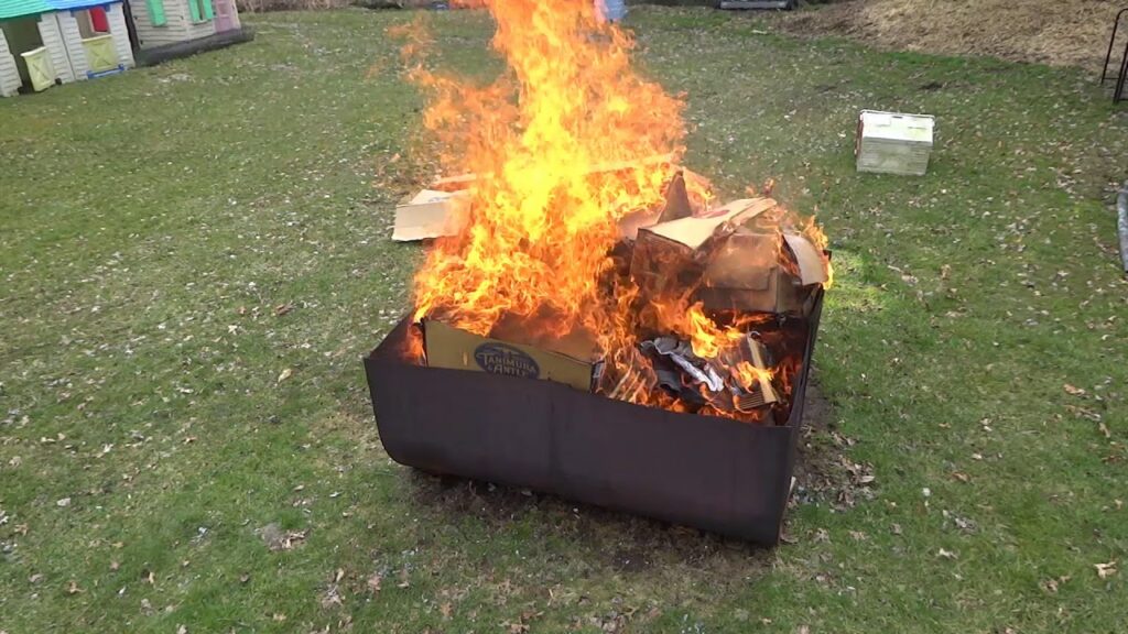 can you burn cardboard