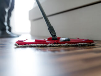 clean plywood subfloor